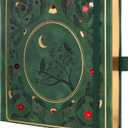 TIEFOSSI Dotted Journal Notebook, Dot Grid Notebook for Women Men, Hardcover PU Leather Journal, 160 GSM Thick Paper, 160 Numbered Pages with Gold Edges, 8 x 8 Square Diary