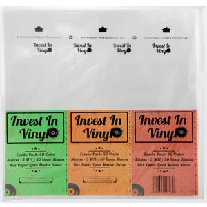 100 LP Sleeves Combo Pack - 50 Outer & 50 Inner Sleeves for 12" Vinyl Records - Protect Your Collection - Invest In Vinyl