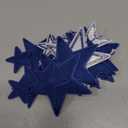 RF-patch 24PCS Star Patches Iron on, Navy Star Iron on Patches for Clothes, Dress, Hat, Socks, Jeans, Machine Washable