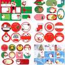 144-Count Christmas Tags Sticker, 48 Jumbo Designs - Christmas Self Adhesive Name Tags Stickers, Holiday Present Labels (Small)