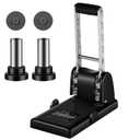 Heavy Duty 2 Hole Punch 6 Mm, 100 Sheets Punch Capacity, 3.15 Inches/ 80 mm Hole Spacing Heavy Duty Paper Puncher for School Office Home Supply, Black