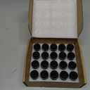 GAsupply 1/2x20 Black Lug Nuts 20pcs - 1/2-20 Long Closed End Bulge Acorn Lug Nuts Cone Seat - 1.9" 48mm Tall 3/4" 19mm Hex