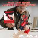 【380W・1022°F & 572°F】Cordless Heat Gun Compatible with Milwaukee M18 18V Battery, Portable Hot Air Gun Fast Heating Dual Temp with LED Light 4 Nozzles for Shrink Tubing, Resin, Vinyl Wrap (No Battery)