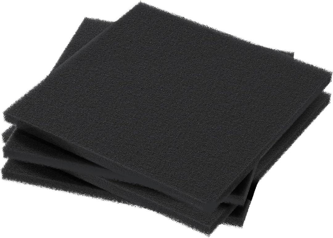 Pawfly 4 Pack Aquarium Bio Sponge Filter Media Pad, Filter Foam Sponge Pads Cut-to-Size Foam for Fish Tank Filters Sumps Ponds Hydroponics, 6.3" x 5.5" x 0.78"