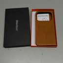 SHIELDON Case Wallet for iPhone 17 Pro 6.3-inch | Genuine Leather | Book Desgin | RFID Blocking Credit Card Slots | Magnetic Closure | Shock Absorbing Phone Cover | 2025 | Retro Light Brown