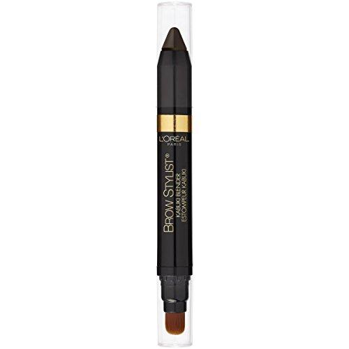 L'Oreal Paris Brow Stylist Kabuki Blender Brow Crayon, Dark Brunette, 0.05 oz.