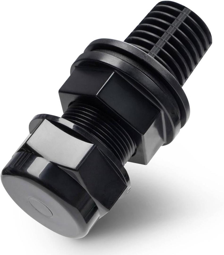 CIPU Sand Filter Drain Plug Replacement, Pool Sand Filter Drain Cap for Above Ground Pool Sand Filter Systems, Black Plastic Drain Plug Accessory for Pool Filter Maintenance