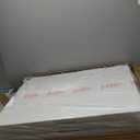 Set of 2 Folding Tables with Carrying Handle Lightweight Rectangular Portable Plastic Camping Table Steel Legs for Party, Dining, Wedding, Events, Picnic Indoor, Outdoor (6FT, White)