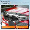 powoq Hood Protector Compatible with 2019-2026 Dodge RAM 1500 Deflector Upgraded TPE Shield Hood Deflector Replacement for 2019-2026 Dodge RAM 1500 Accessories