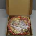 6.5 Ft Fall Straw Garlands for Mantle Thanksgiving Artificial Wreath Garland with Eucalyptus Floral Wreath Autumn Harvest Flower Garland Home Decor for Home Wedding Fireplace Autumn Indoor Decor