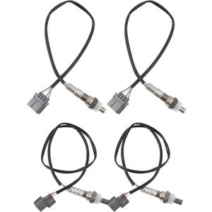 Set of 4 Upstream and Downstream Oxygen O2 Sensor Compatible with 2003-2008 Acura MDX RL TL Honda Accord Odyssey Pilot Ridgeline Vue V6 3.0L 3.2L 3.5L 25024346 25024391 25025001