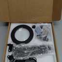 KIRKAS 10X Magnifying Glass with Light and Stand, 2-in-1 Stepless Dimmable LED Desk Lamp with Clamp, 3 Color Modes Lighted Magnifier Swivel Arm Light for Reading, Craft, Close Works - Black