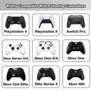 2 x Precision Rings, 24PCS Aim Assist Motion Controller 4 Different Strengths Motion Control Precision Target Control Rings Suitable for Xbox One, PS4, PS5, Xbox Series X, Switch, Switch Pro Accessories