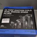 UF413 Ignition Coils Pack & Double Iridium Spark Plugs & 10.2MM Spark Plug Wires for Buick Rainier/Cadillac Escalade CTS/Chevy Silverado Impala Suburban Tahoe/GMC Envoy Sierra Yukon/Hummer H2 H3