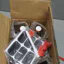 Otis Classic Swing Top Glass Bottles - Set of 6, 16oz w/Marker & Labels - Clear Bottle with Caps for Juice, Water, Kombucha, Wine, Beer Brewing, Kefir Milk or Eggnog