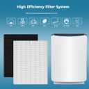 2 Sets D480 Replacement Filter D4 Compatible with Winix D480 Air Purifier, 2 Hepa Filter and 8 Air Filters Felt, Replace Part Number 1712-0100-00, Filter D4