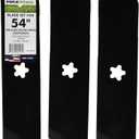 MaxPower 561747B 3 Blade Set for Many 54 in. Cut Craftsman, Husqvarna, Poulan Mowers Replaces OEM #'s 187256 and 532187256