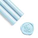 UNIQOOO Light Baby Blue Glue Gun Sealing Wax Sticks for Wax Seal Stamp - Perfect for Wedding Invitations, Thank You Card, Mails, Wine Gift Wrapping, Christmas Gift, Pack of 8