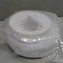 Rubtlamp 60PCS Christmas Plastic Plates, Disposable Party Plates, White Plastic Plates with Silver Christmas Tree Include 30White Dinner Platos, 30Silver Salad Platos