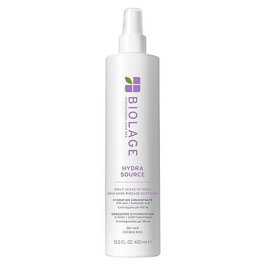 Biolage Hydra Source Daily Leave-In Tonic - Moisturizes & Detangles, With Fermented Aloe & Micro-Filtered Hyaluronic Acid, For Dry Hair, 13.5 Fl Oz 