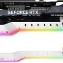 EZDIY-FAB GPU Holder Brace Graphics Card GPU Support Video Card Holder Bracket with 5V 3 Pin ARGB LED, Video Card Sag Holder/Holster Bracket Support RX6700,RTX3090- 309EZ-White