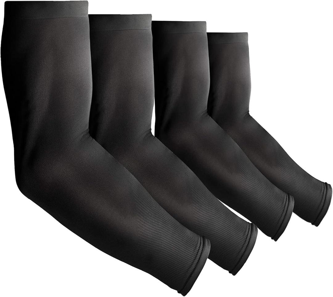 4 Pair UV Sun Protection Arm Sleeves for Men & Women,Cooling UPF 50 Arm Cover for Baseball,Cycling,Basketball