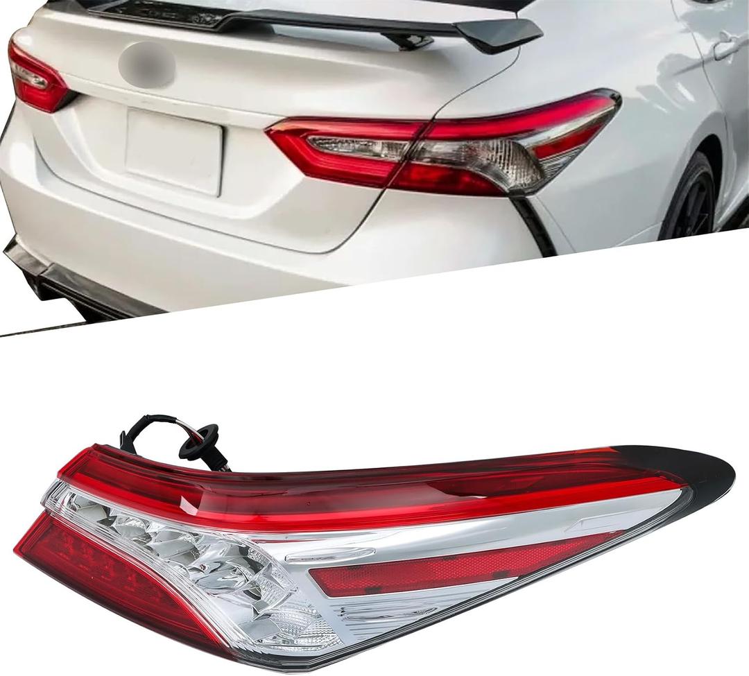 labwork Right Outer Tail Light Replacement for Toyota Camry XSE XLE 2018-2020 Rear Tail Lamp Assembly 8155006730 TO2805136