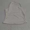 YEOREO Womens One Shoulder Tops Sleeveless Going Out Tank Top Fanciy Double Lined Cropped Tee Y2K Summer Shirts Slim Fit (Large, White)