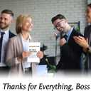 4 x NewEleven Funny Boss Gifts - Appreciaton Card, Boss Birthday Card For Men, Women, Manager - Supervisor Gifts For Women From Coworker, Colleague - Greeting Card