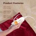 Gintao Electric Heated Foot Warmers for Men and Women,Foot Heating Pad Electric with Fast Heating Technology,Heating Pad Feet Warmer Auto Shut Off with 3 Temperature Setting,2220 inches,Red