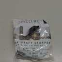 Vellure Door Draft Stopper for Bottom of Door - Premium Door Sweep for Bottom of Door/Weather Stripping Door Seal (Save Energy  installs Quickly and Easily) Door Strip (1, Black)