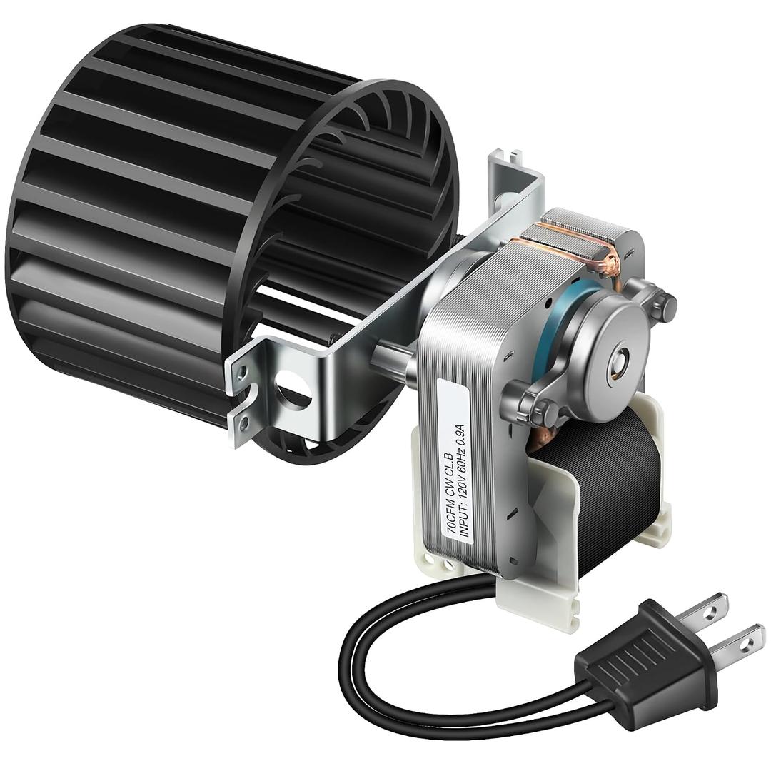 1 Pcs Replacement Fan Blower Assembly Compatible with Nutone Broan S97009796, 162-E/G/J/K/L/M and 164-E/G/J/K/L/M, 70 CFM 120V 0.9A Bathroom Exhaust Fan Motor Replacement