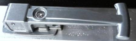 Garage - Ramp Door - Compression Latch Ony - Lippert - w/Key Locking Plug - Clear Coat