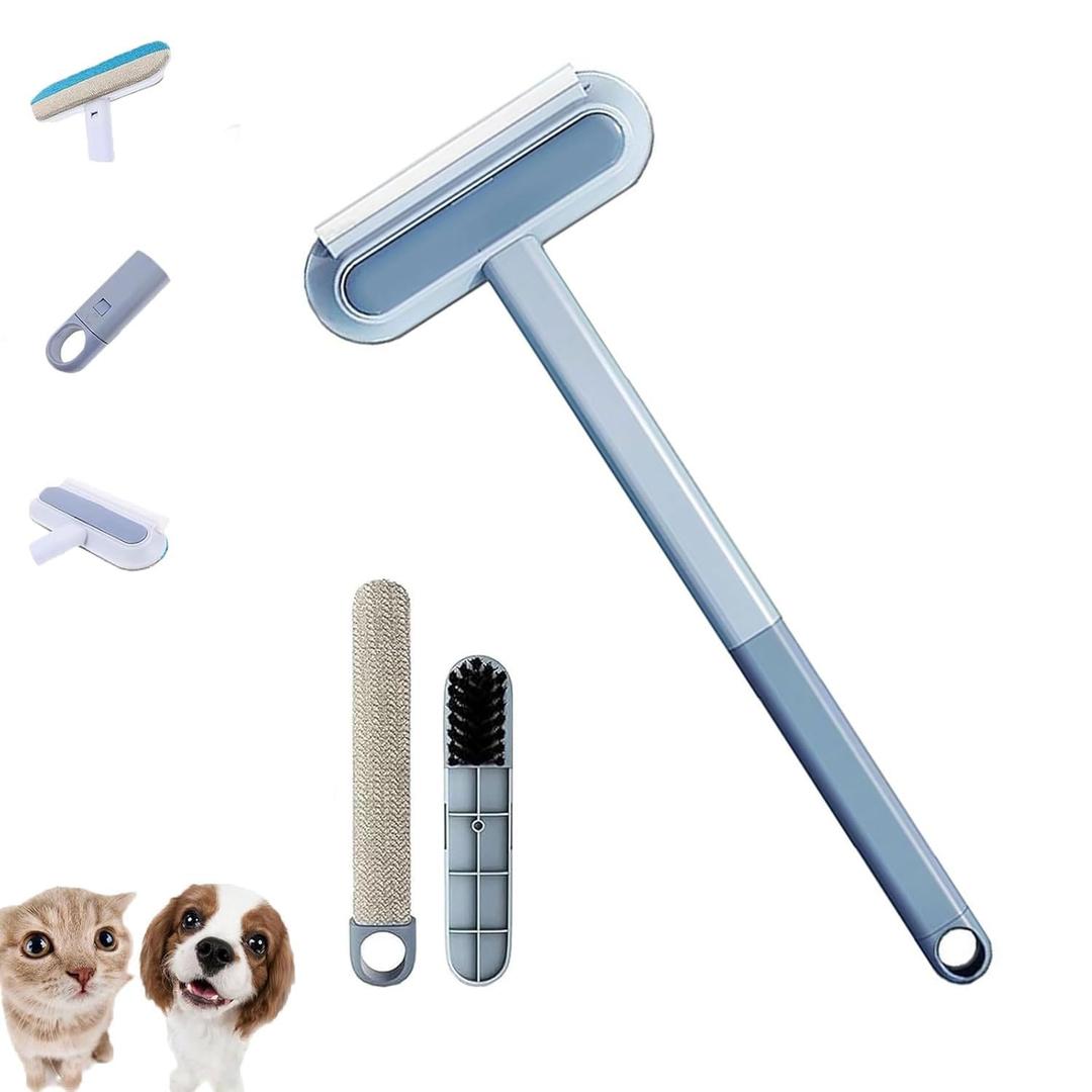 Pets Hair Remover, 4 in 1 Pet Hair Removal Tool, Multifunctional Hair Removal Brush for Car, Carpet, Clothes, Bedding, Reusable, Washable (1 pc)