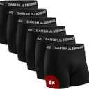 DANISH ENDURANCE Men's Cotton Boxer Briefs, Soft, Breathable, 6 -Pack | Cotton Boxer Briefs, Soft, Stretchy & Breathable with Tag-Free Waistband for Daily Comfort & Training, XL