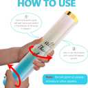 6 Pack Gender Reveal Confetti Cannon, 12 Inch Biodegradable Blue Confetti Poppers for Gender Reveal, Birthday, Wedding, Baby Celebration, Parties