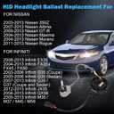 Xenon HID Headlight Ballast Control Unit with Igniter & D2S Bulb - Compatible with Nissan Altima, 350Z, Maxima, Murano, Rogue, Infiniti G35, G37, FX35- Replaces 28474-8991A 28474-89904 NZMNS111LAN