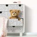 RoomMates RMK11274RL Black and White Alphabet Jumble Peel and Stick Wallpaper 18 Inch Wide x 18. 86 Feet
