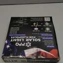 PPQ Solar Flagpole LED Light,New 136 LED Long Lifespan Flag Pole Light for 15-25 Ft Poles,Solar Powered Waterproof Lighting on Outdoor Pole Top,10 Hour Dusk to Dawn Auto On/Off