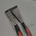 Fish Spatula Turner Set of 2, 600F Heat Resistant Silicone Spatulas for Nonstick Cookware, Metal Slotted Spatula with Silicone Edge for Fish, Egg, Pancake, Dishwasher Safe