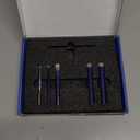 6 PCs Diamond Drill Bits Set for Porcelain, Ceramic, Glass & More - Versatile Tile Drill Bits for Efficient, Precise Drilling (Blue)