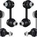 Sway Bar Links K750125 K750126 Replacement For Front Rear Stabilizer Sway Bar End Link Kits Compatible With 2006-2011 Honda Civic 2006-2011 Acura CSX K80769 K80768-4 Pcs