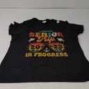 Warning Senior Trip 2025 Graduation Summer Vacation Sunset T-Shirt XL