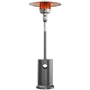 EAST OAK 48,000 BTU Patio Heater for Outdoor Use with Round Table Design, Double-Layer Stainless Steel Burner, Wheels, Triple Protection System, Outdoor Heater for Home and Residential, Grey EAST OAK 48,000 BTU Patio Heater for Outdoor Use with Round Table Design, Double-Layer Stainless Steel Burner, Wheels, Triple Protection System, Outdoor Heater for Home and Residential, Grey