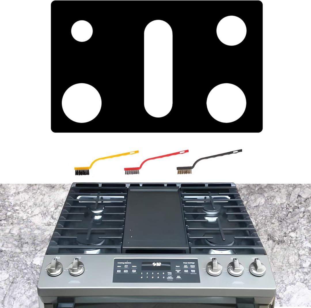 Stove Cover For GE JGSS86SPSS JGS760SP1SS JGS760SP4SS JGSS66SELSS JGSS66FELDS 30 Inch Gas Range Upgraded 0.48MM Thickness Reusable Burner Guard For For GE Gas Stove Top Protector Liner
