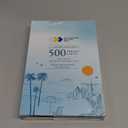 CALIFORNIA DESIGN DEN Soft & Silky 500 Thread Count 100% Cotton is Cool & Smooth, 2 White Standard Pillow Cases Fits Standard & Queen Pillows (Damask Stripe - Pure White)