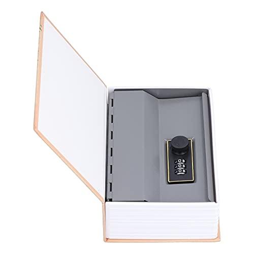 Book Box, Mini Money Box with Stianless Steel Liner Simulation, Book Shaped Case Box for Home Dormitory Office