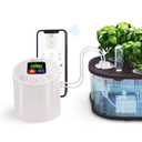 LetPot EC & Temperature Meter with APP and Water Pump Multi-Layer Electroplated Probe, Water Shortage Reminder, Conductivity Meter for Hydroponic System and Indoor Plant Grow (with Pump)