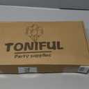 TONIFUL 4 Set Black Gold Balloon Centerpieces for Table,Balloon Stand Kit for Black Gold Party Decor 40th 50th 60th 70th Birthday Decorations Anniversary Graduation Decorations 2026 Retirement