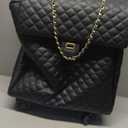 VH&GRED Women's Vintage Quilted Carry On Luggage with 360 Spinner Wheels, 18IN-5-Rounds